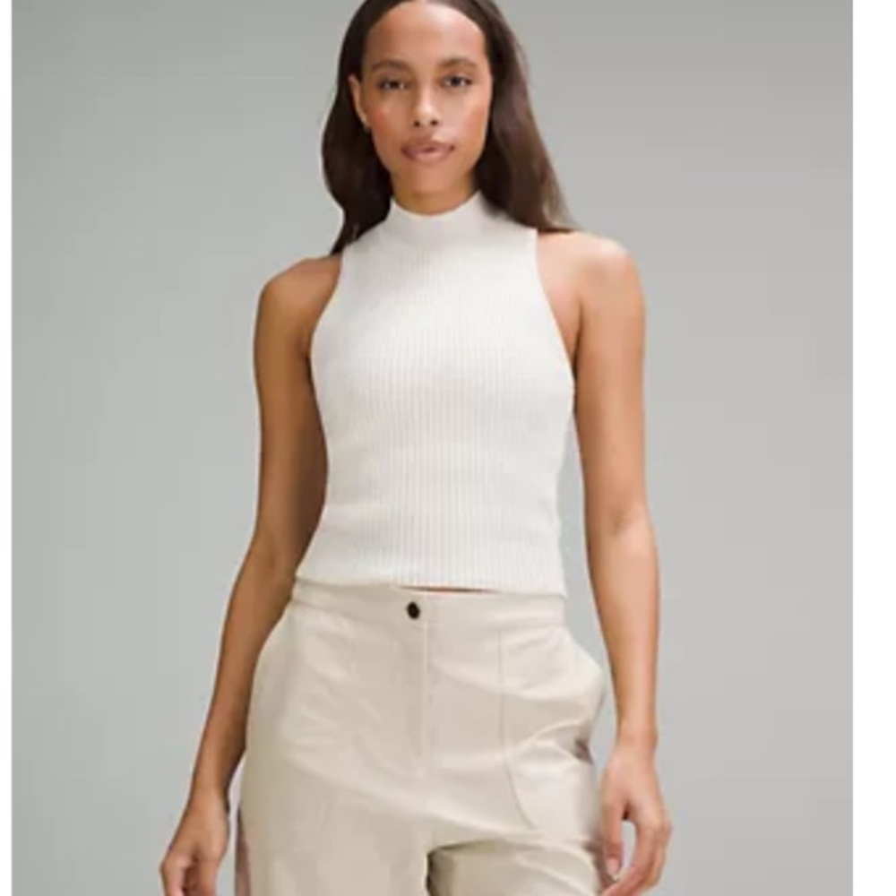Lululemon silk blend tank top. Ivory/white. Size m. $55